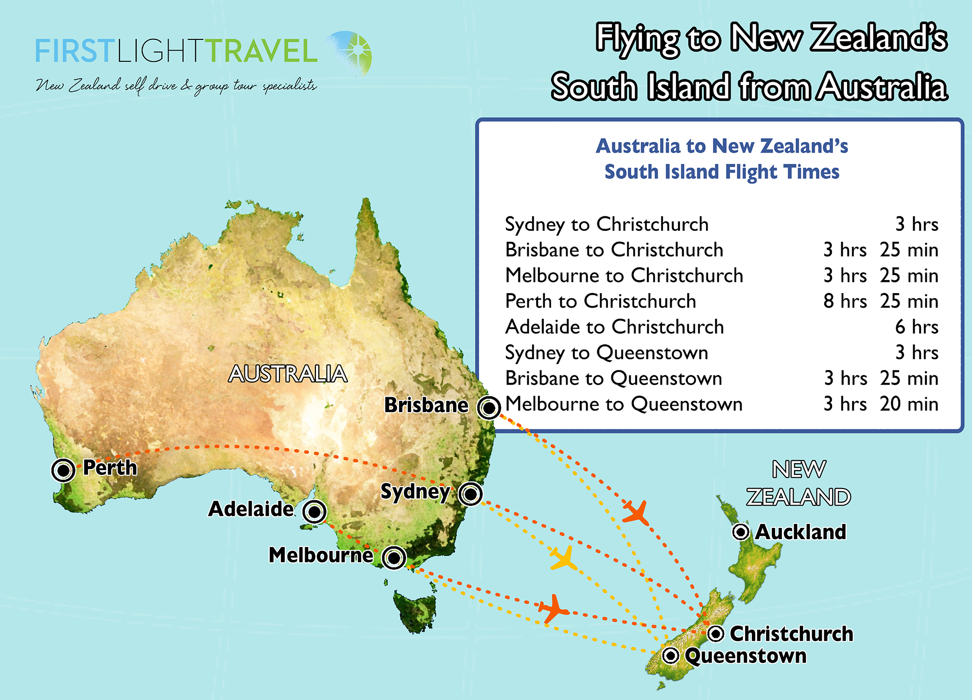 Map Flying From Auctralia To New Zealand 0 