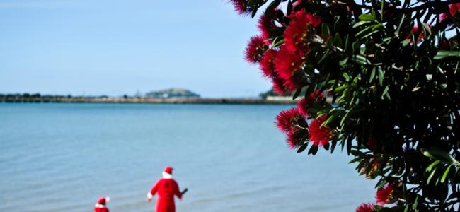 Christmas on beach