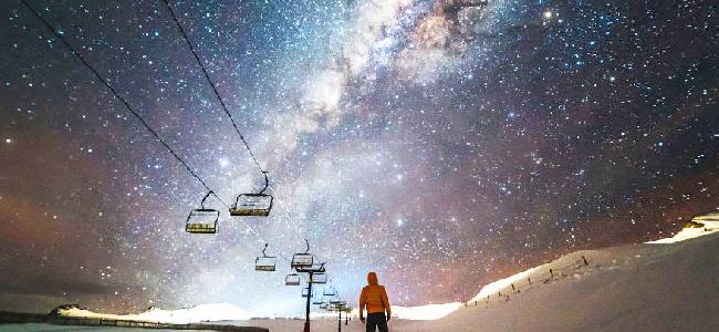 the night sky as seen from Queenstown New Zealand