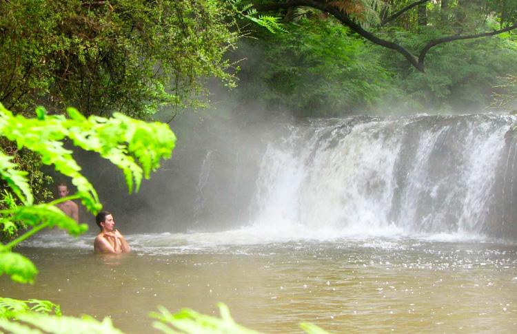 Hot Waterfalls at Kerosene Creek