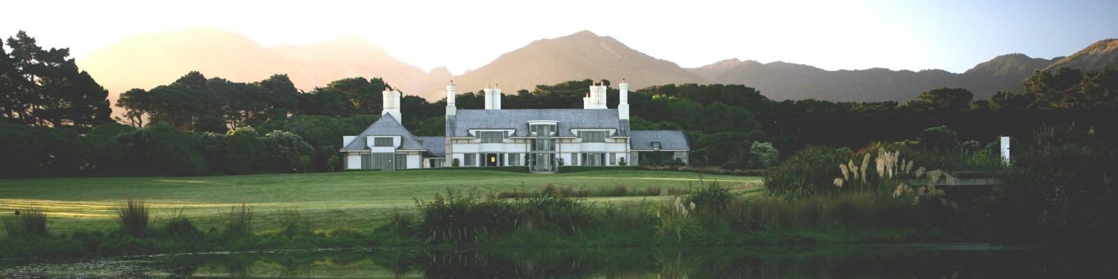 View of the lake to one of the North Islands top luxury lodges.