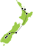 Maps NZ Family Adventure Holiday - kids 4 to 7 small map