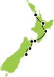 New Zealand Voyage - A Luxury Self Drive Small Map