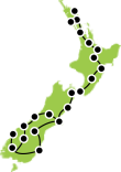 New Zealand Showcase Coach Tour Small Map