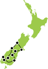 9 Days Southern Wonders Christchurch to Christchurch Itinerary Map